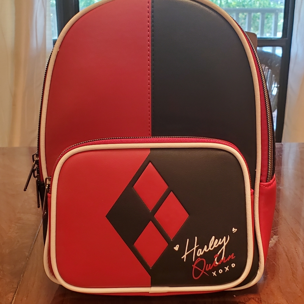 New DC Loungefly Harley Quinn mini backpack